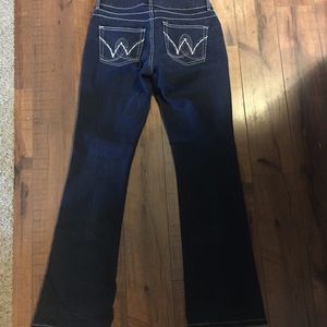 Dark wash bootcut jeans